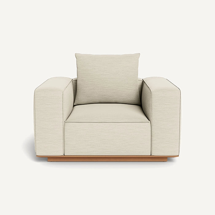 SAINT TROPEZ TEAK SINGLE LOUNGE