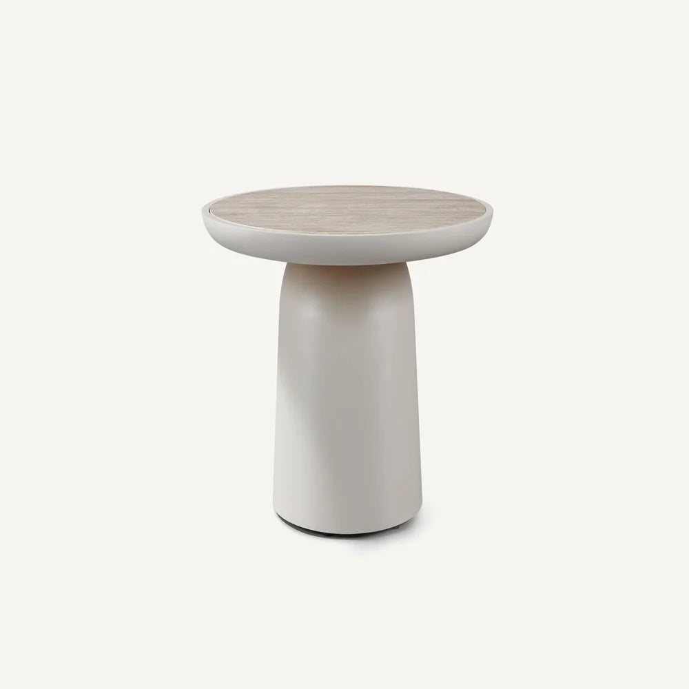 SERENA ALUMINIUM ROUND SIDE TABLE